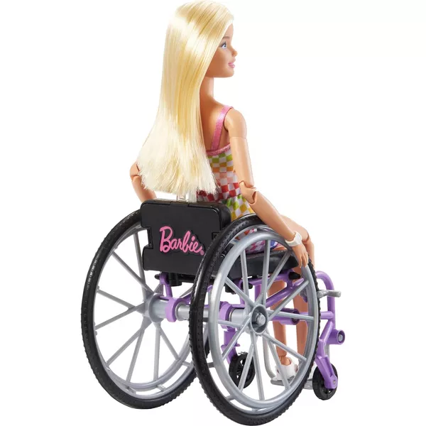 BARBIE FASHIONISTA BLONDE DOLL WITH WHEELCHAIR AND RAMP - Image 2