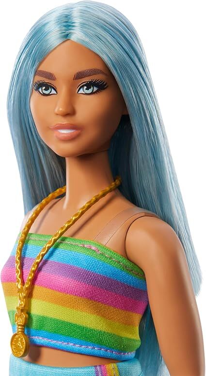 BARBIE FASHIONISTA DOLL 218 LONG BLUE HAIR - Image 2