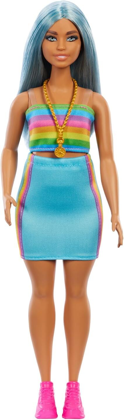 BARBIE FASHIONISTA DOLL 218 LONG BLUE HAIR - Image 4