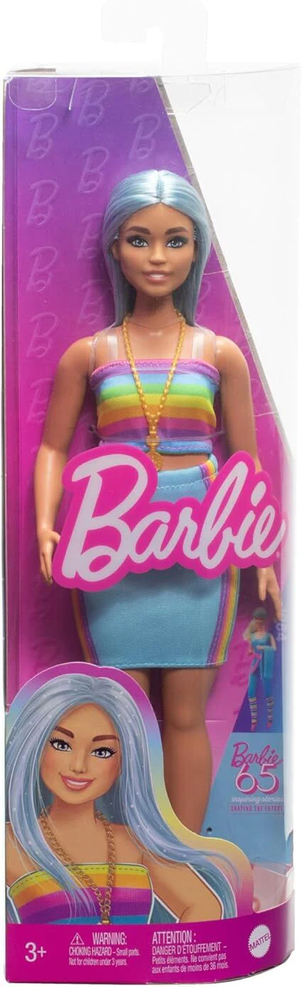 BARBIE FASHIONISTA DOLL 218 LONG BLUE HAIR - Image 5