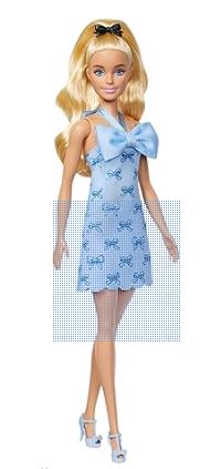 BARBIE FASHIONISTAS #237 BLUE BOW DRESS - Image 2