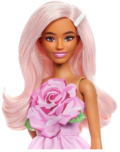 BARBIE FASHIONISTAS #238 PINK ROSE DRESS - Image 4