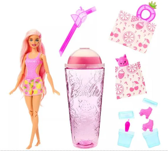 BARBIE POP REVEAL - FRUIT SERIES - STRAWBERRY LEMONADE DOLL - Image 2