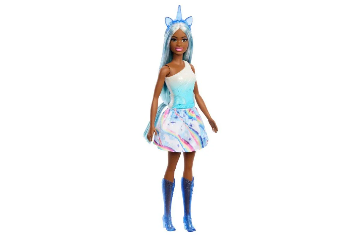 BARBIE UNICORN DOLL WITH BLUE HAIR AND HORN - Image 3