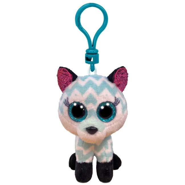 BEANIE BOOS CLIP ATLAS FOX AQUA