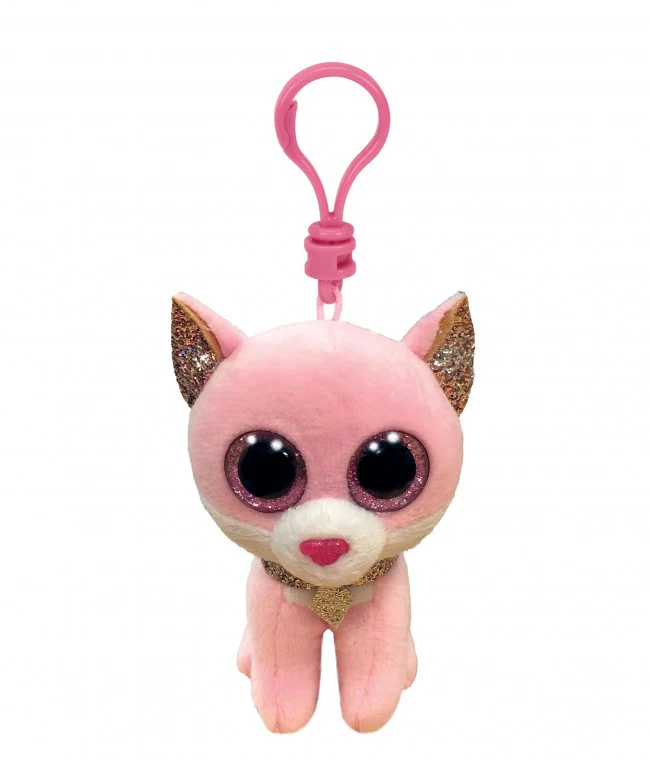 BEANIE BOOS CLIP FIONA CAT PINK