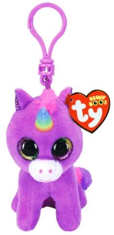 BEANIE BOOS CLIP ON ROSETTE PURPLE UNICORN