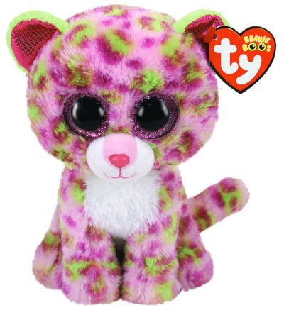 BEANIE BOOS LAINEY PINK LEOPARD REG