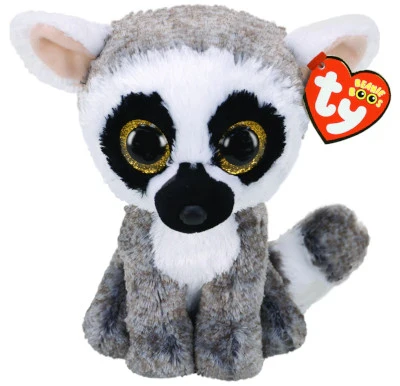 TY BEANIE BOOS LINUS THE LEMUR REG