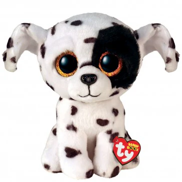 TY BEANIE BOOS REG - LUTHER SPOTTED DOG