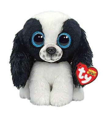 TY BEANIE BOOS - SISSY DOG REG - BLACK/WHITE