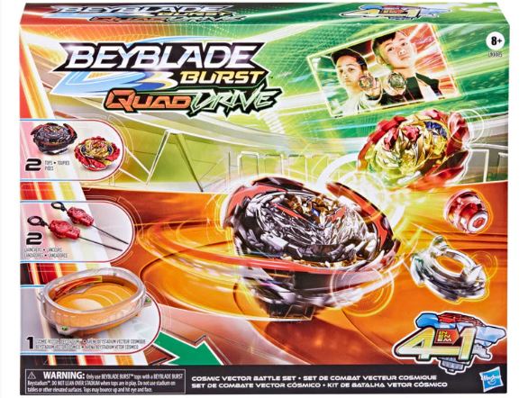 BEYBLADE QUAD DRIVE COSMIC VECTOR BATTLE SET