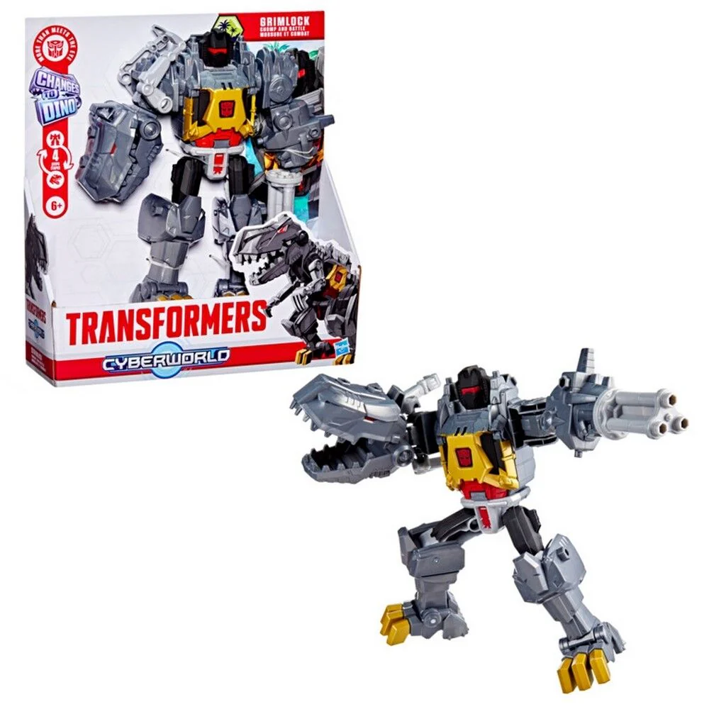 TRANSFORMERS CYBERWORLD - CHOMP AND BATTLE GRIMLOCK