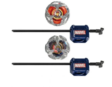 BEYBLADE X MARVEL COLLAB MULTIPACK - IRON MAN 4-80B AND THANOS 4-60P - Image 2