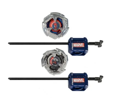 BEYBLADE X MARVEL COLLAB MULTIPACK - SPIDER-MAN 3-60F AND VENOM 3-80N - Image 2