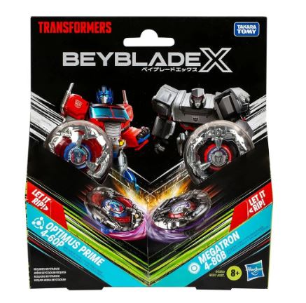 BEYBLADE X TRANSFORMERS COLLAB MULTIPACK - OPTIMUS PRIME  4-60P AND MEGATRON 4-80B - Image 3