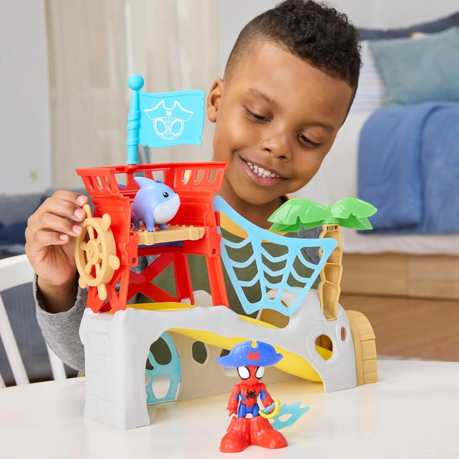 SPIDEY AMAZING FRIENDS - WATER WEBS SPIDEY ISLAND PLAYSET - Image 3