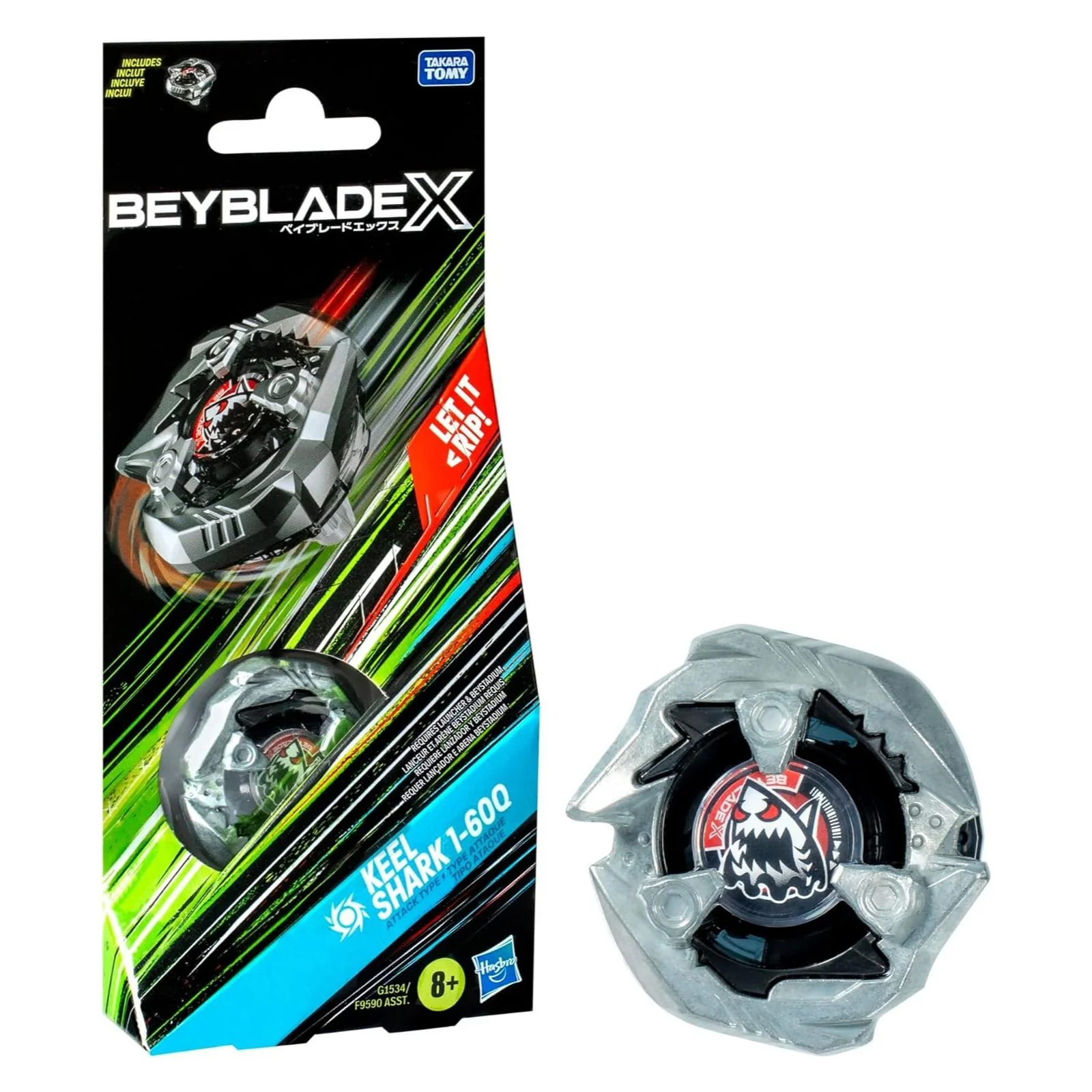 BEYBLADES X BOOSTER SINGLE TOP - KEEL SHARK1-60Q