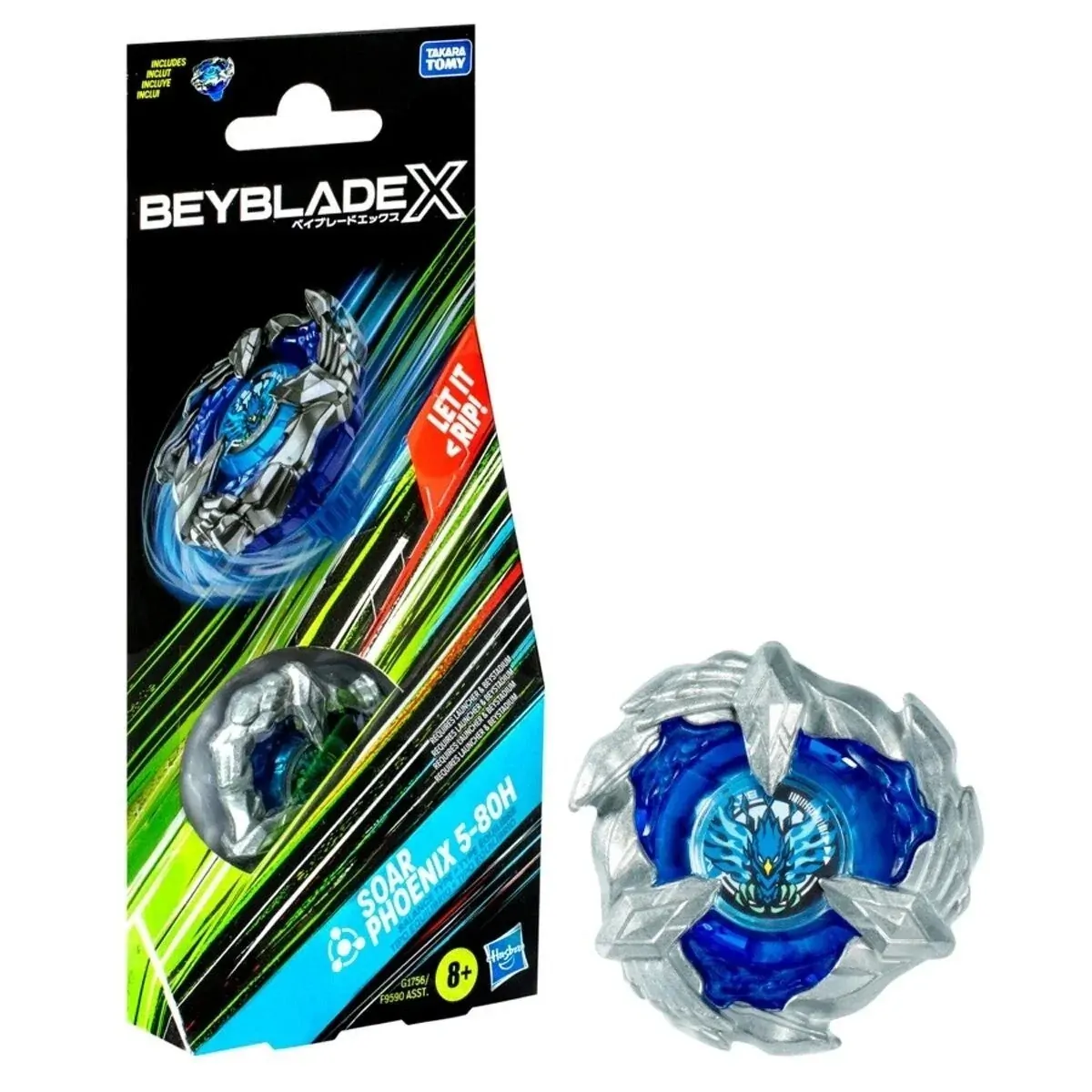 BEYBLADES X BOOSTER SINGLE TOPS - SOAR PHOENIX 5-80H