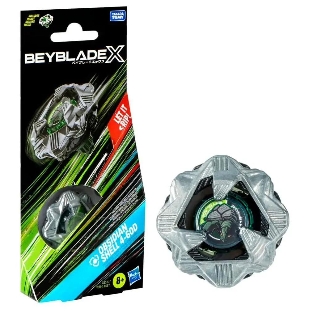 BEYBLADES X BOOSTER SINGLE TOP - OBSIDIAN SHELL 4-60D
