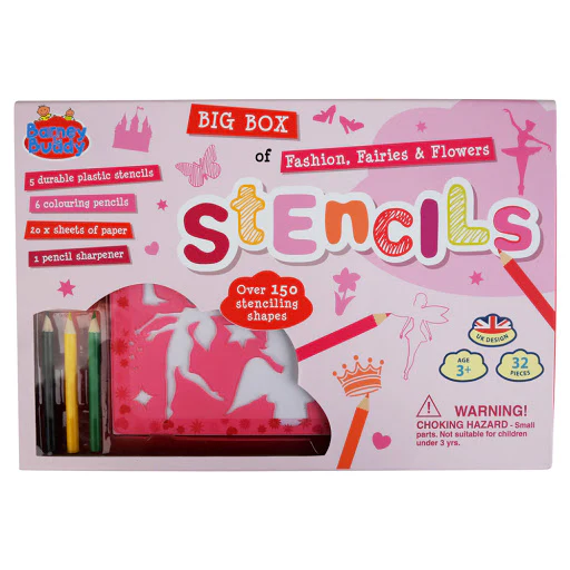 BIG BOX OF FASHION AND FAIRY TALE STENCILS