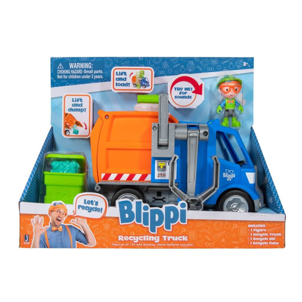 BLIPPI FEATURE VEHICLE RECYCLING TRUCK