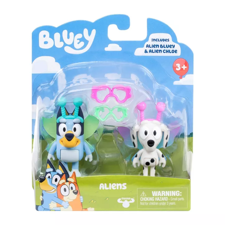 BLUEY 2IN FIGURE 2 PACK - ALIENS