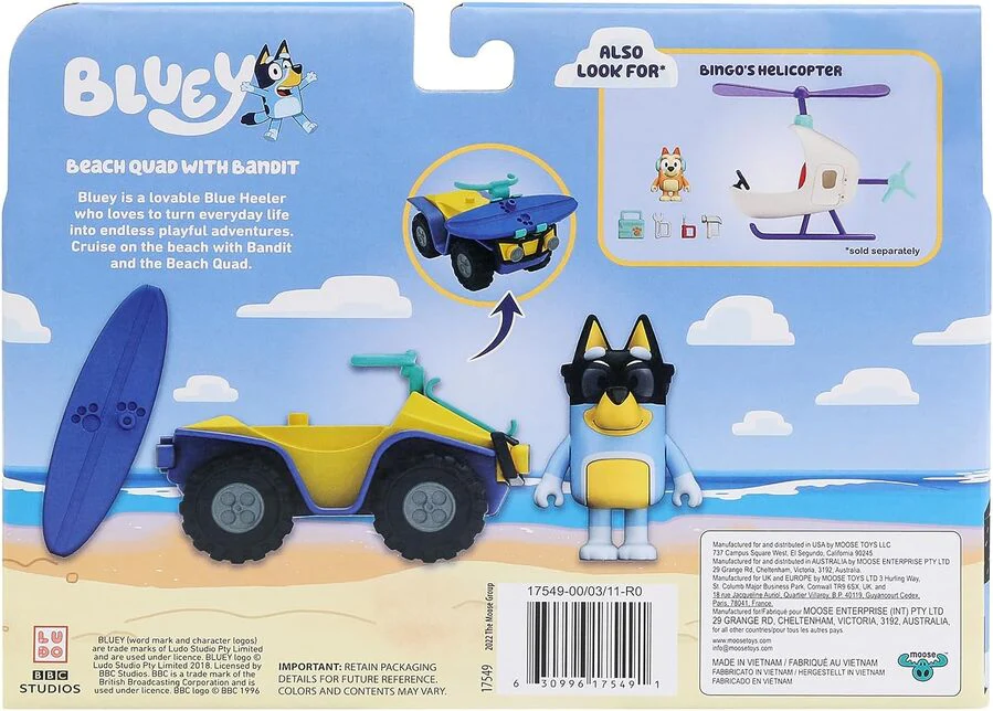 BLUEY - BEACH - BEACH QUAD WITH BANDIT - Image 6