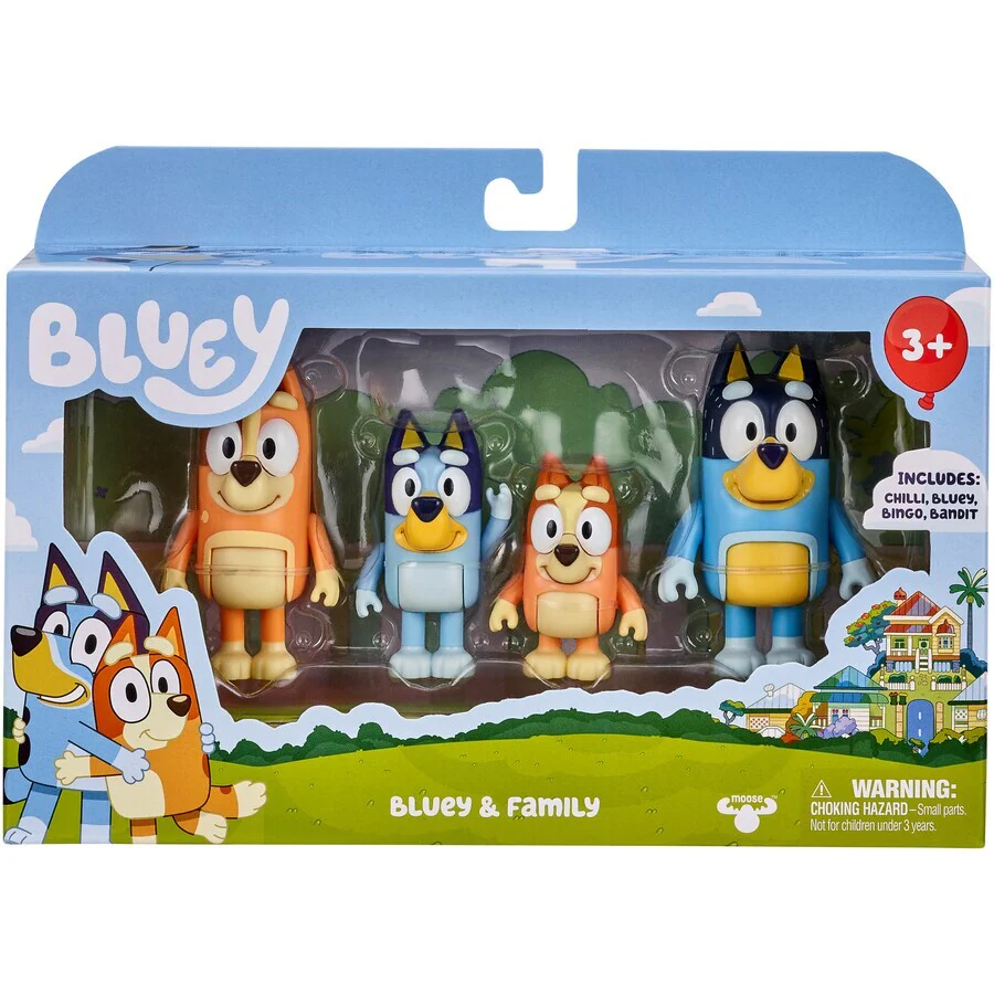 BLUEY FIGURE 4 PACK - BLUEY FAMILY