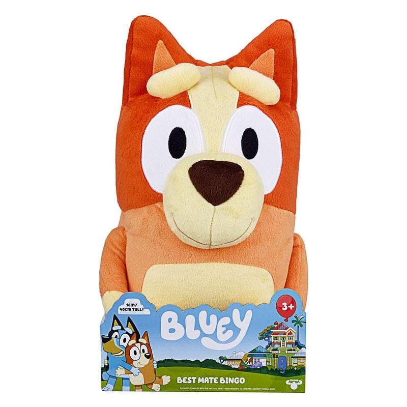 BLUEY JUMBO 40CM BINGO PLUSH - BEST MATE BINGO