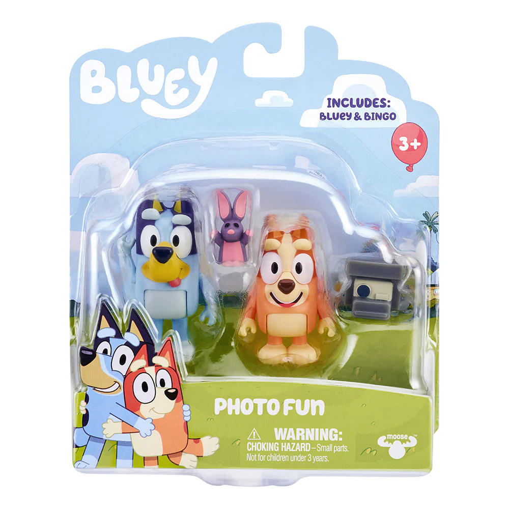 BLUEY S FIGURE 2PK PHOTO FUN