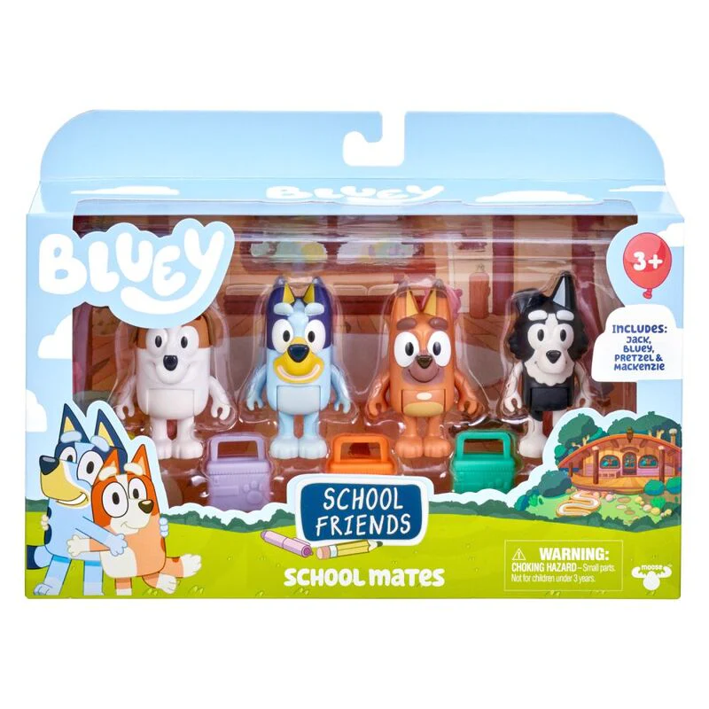 BLUEY S7 FIGURE 4PK - SCHOOL MATES