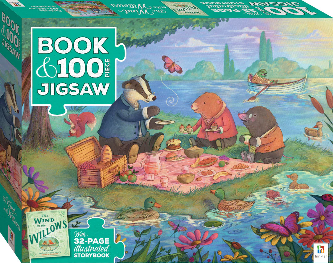 BOOK WITH 100 PIECE JIGSAW WIND IN WILLOW