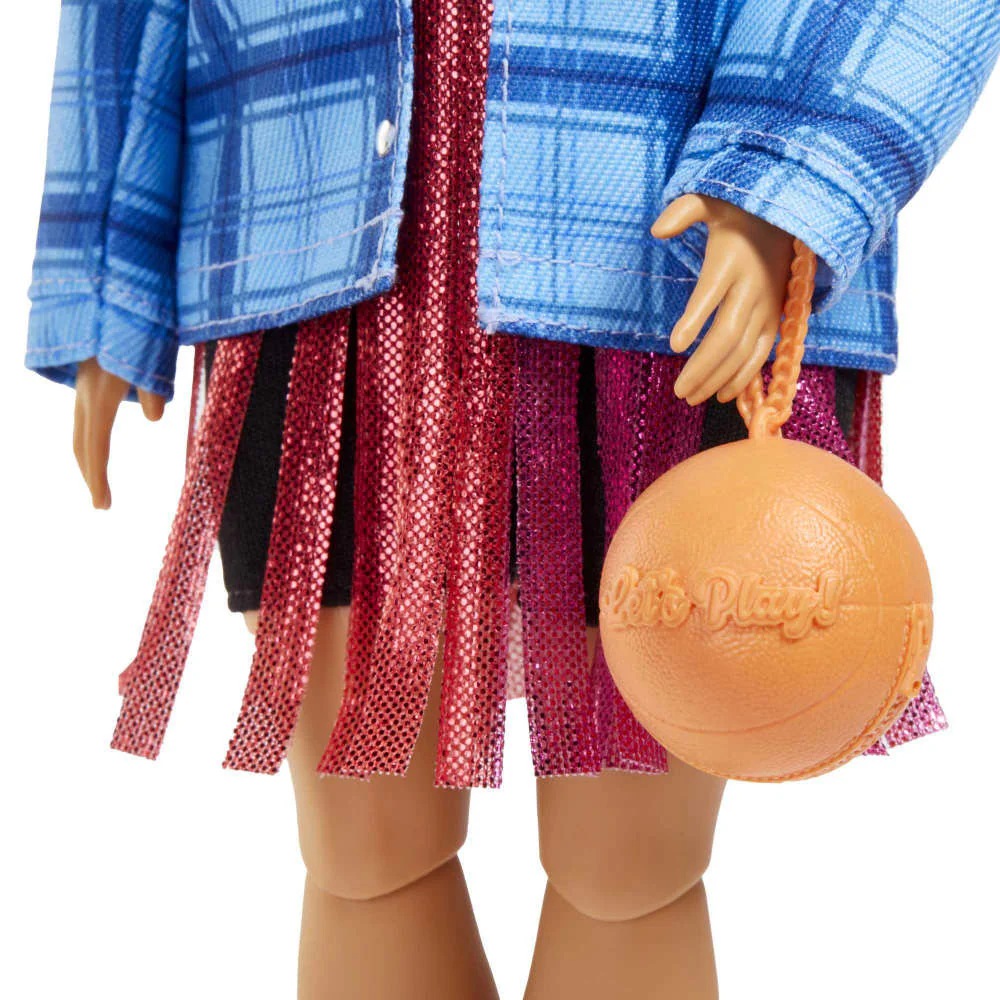 BARBIE EXTRA DOLL BASKETBALL JERSEY DRESS & PET CORGI - Image 4