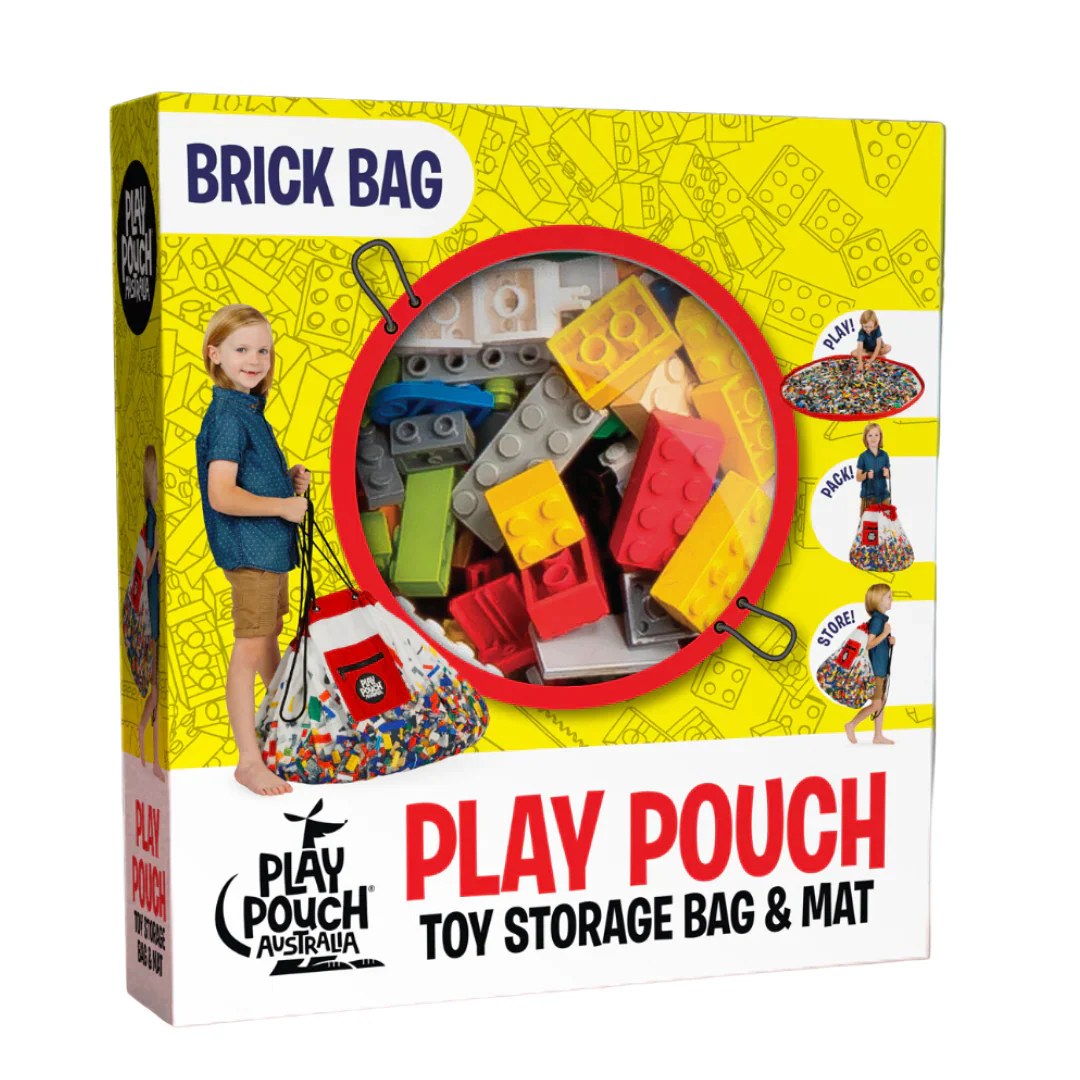 BRICK BAG - PLAY POUCH TOY STORAGE BAG AND MAT