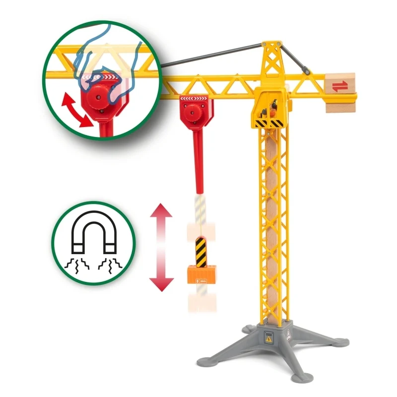 BRIO LIGHT UP CONSTRUCTION CRANE 5 PIECES - Image 3