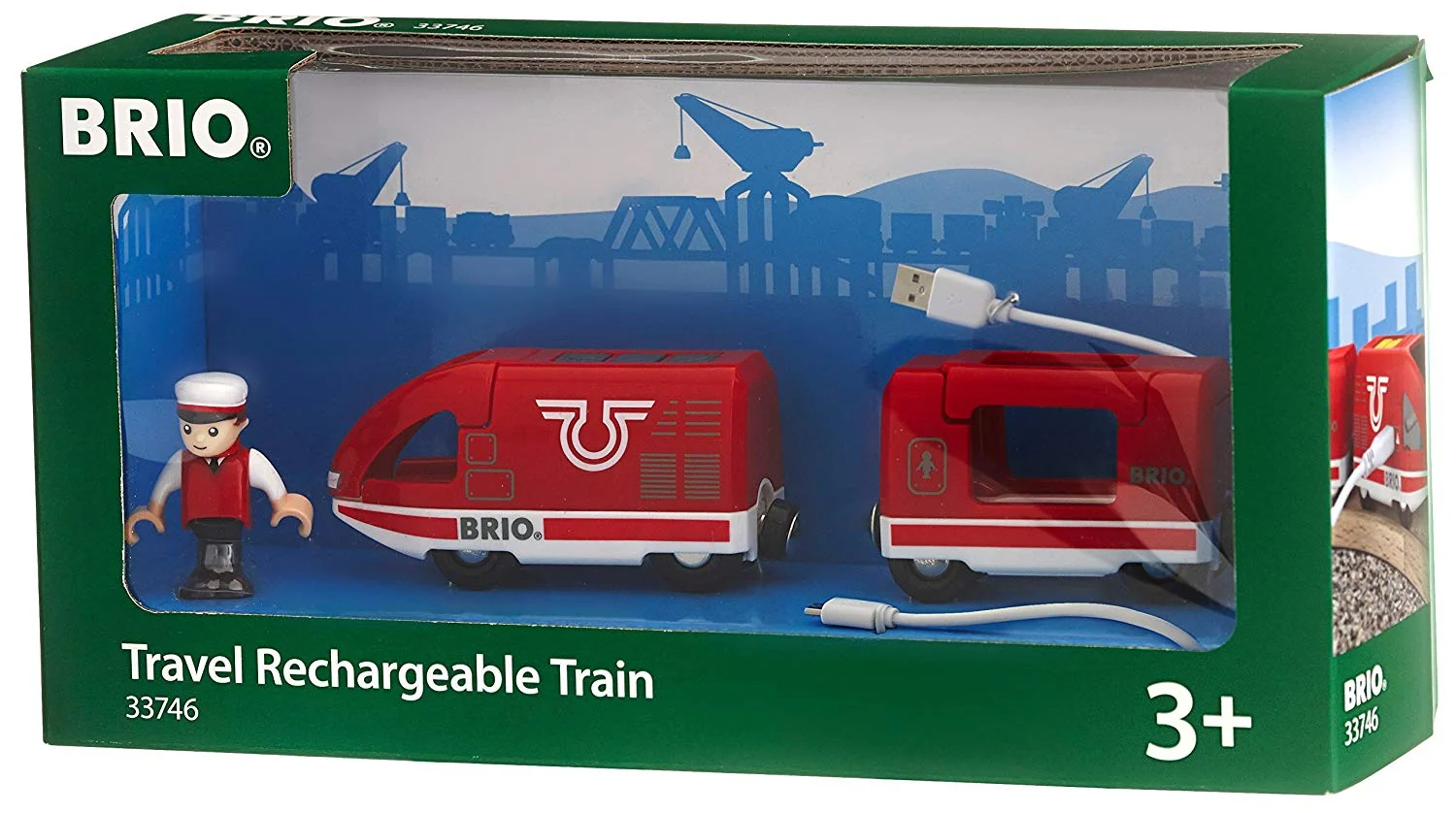BRIO TRAIN - TRAVEL RECHARGEABLE TRAIN - 4 PIECES - Image 2