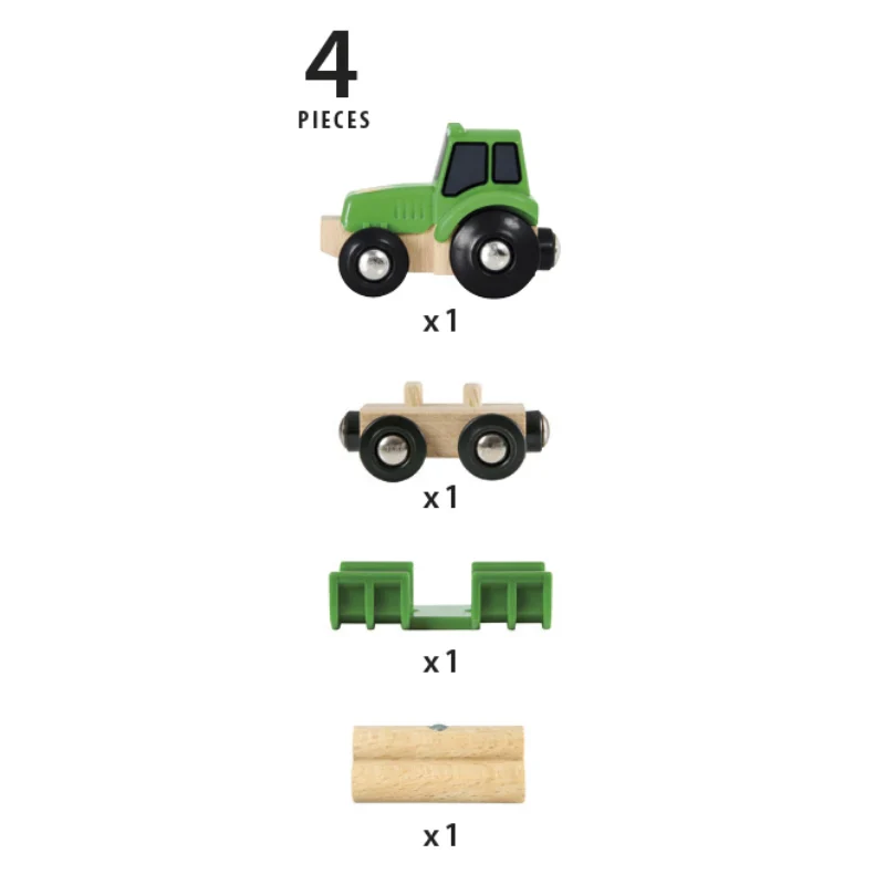 BRIO TRACTOR WITH LOAD 3 PIECES - Image 2