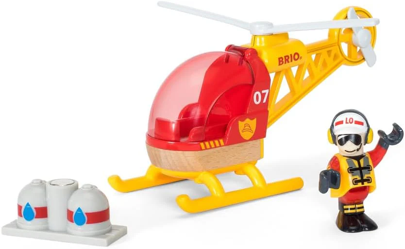 BRIO - FIREFIGHTER HELICOPTER - 3 PIECES - Image 3
