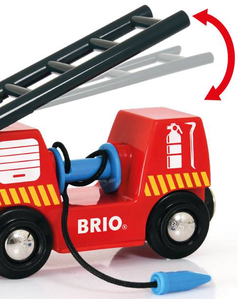 BRIO VEHICLE - RESCUE FIREFIGHTING TRAIN - 4 PIECES - Image 3