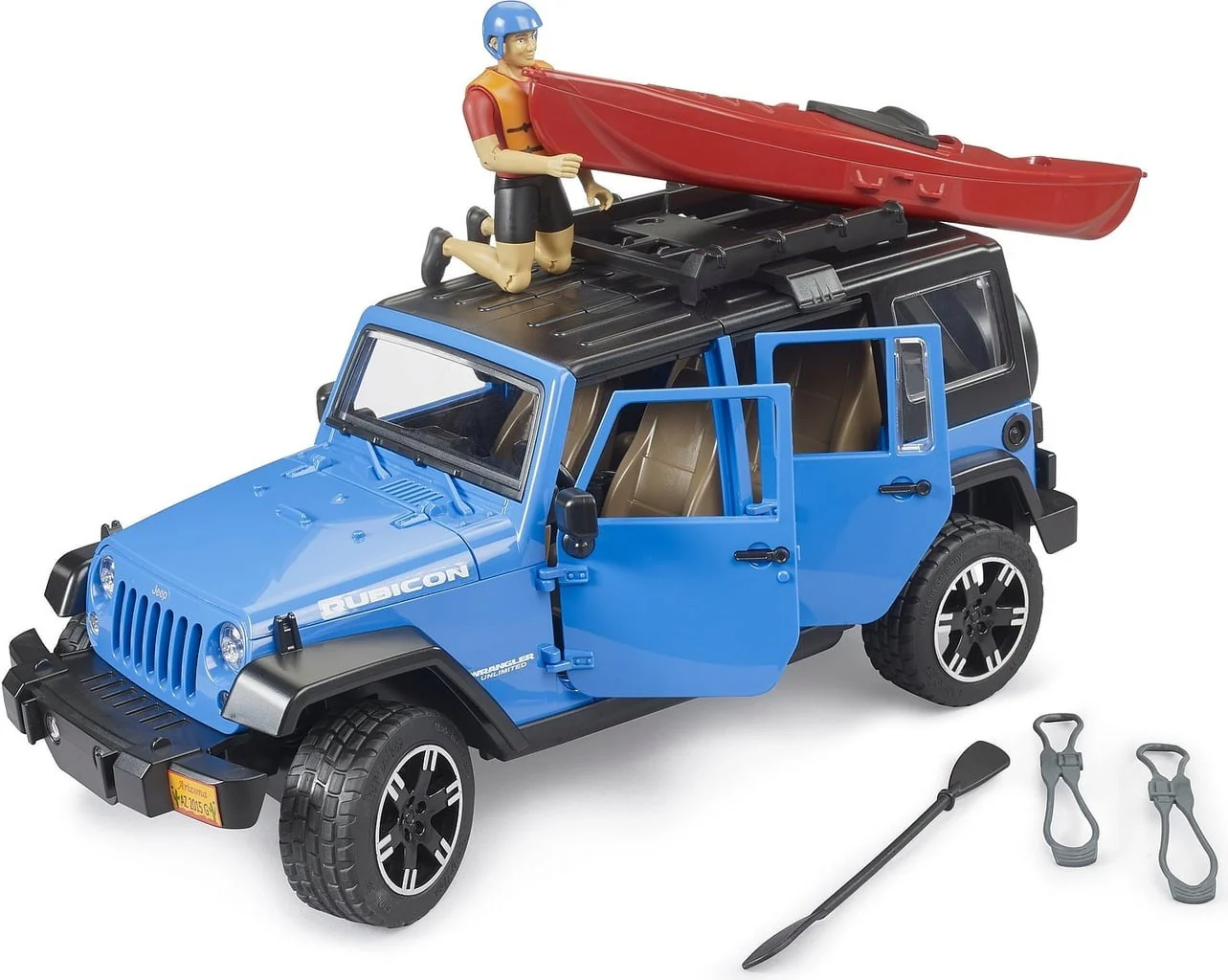 BRUDER LEISURE TIME JEEP WRANGLER RUBICON W/ KAYAK - Image 2