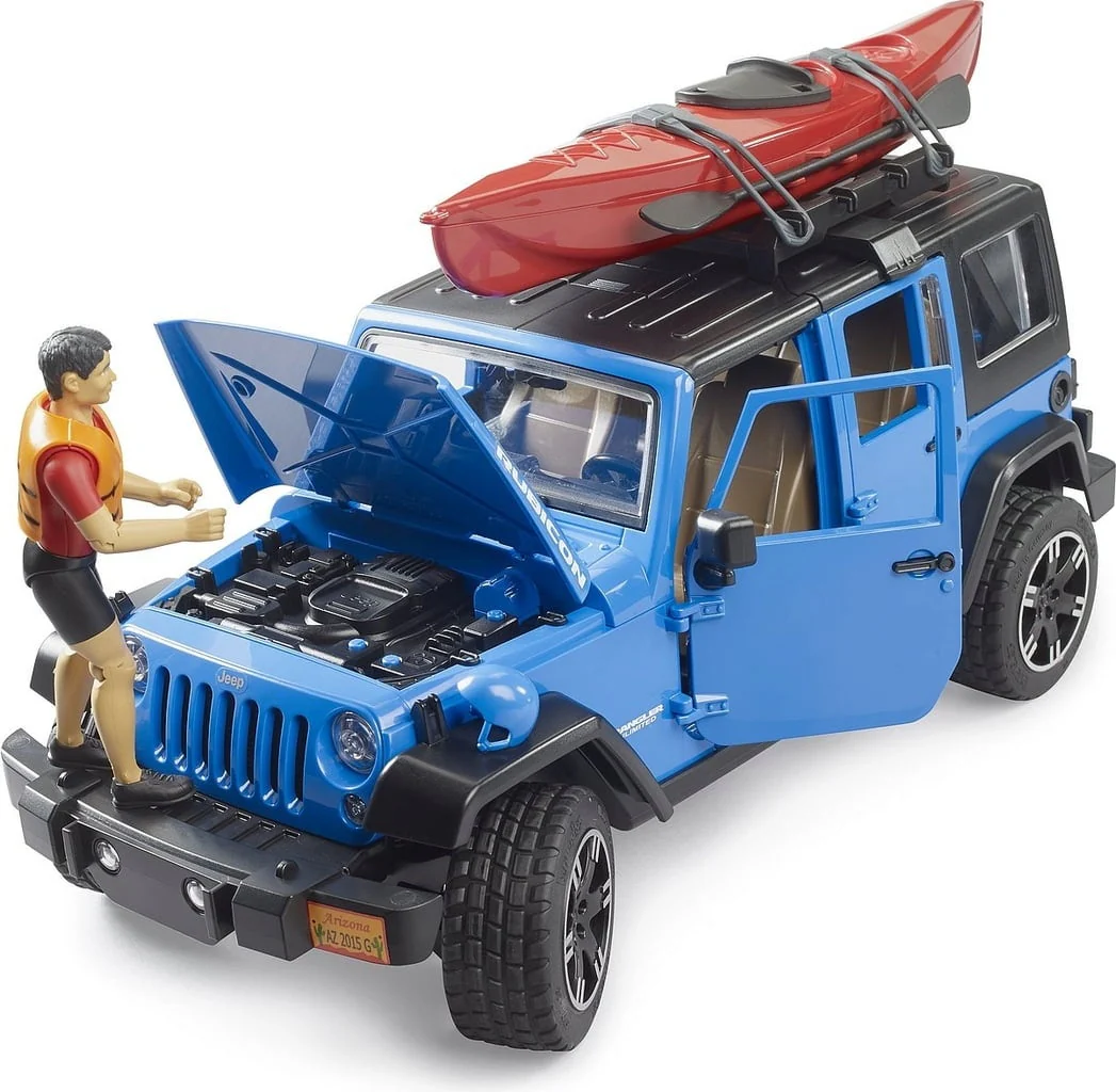 BRUDER LEISURE TIME JEEP WRANGLER RUBICON W/ KAYAK - Image 3