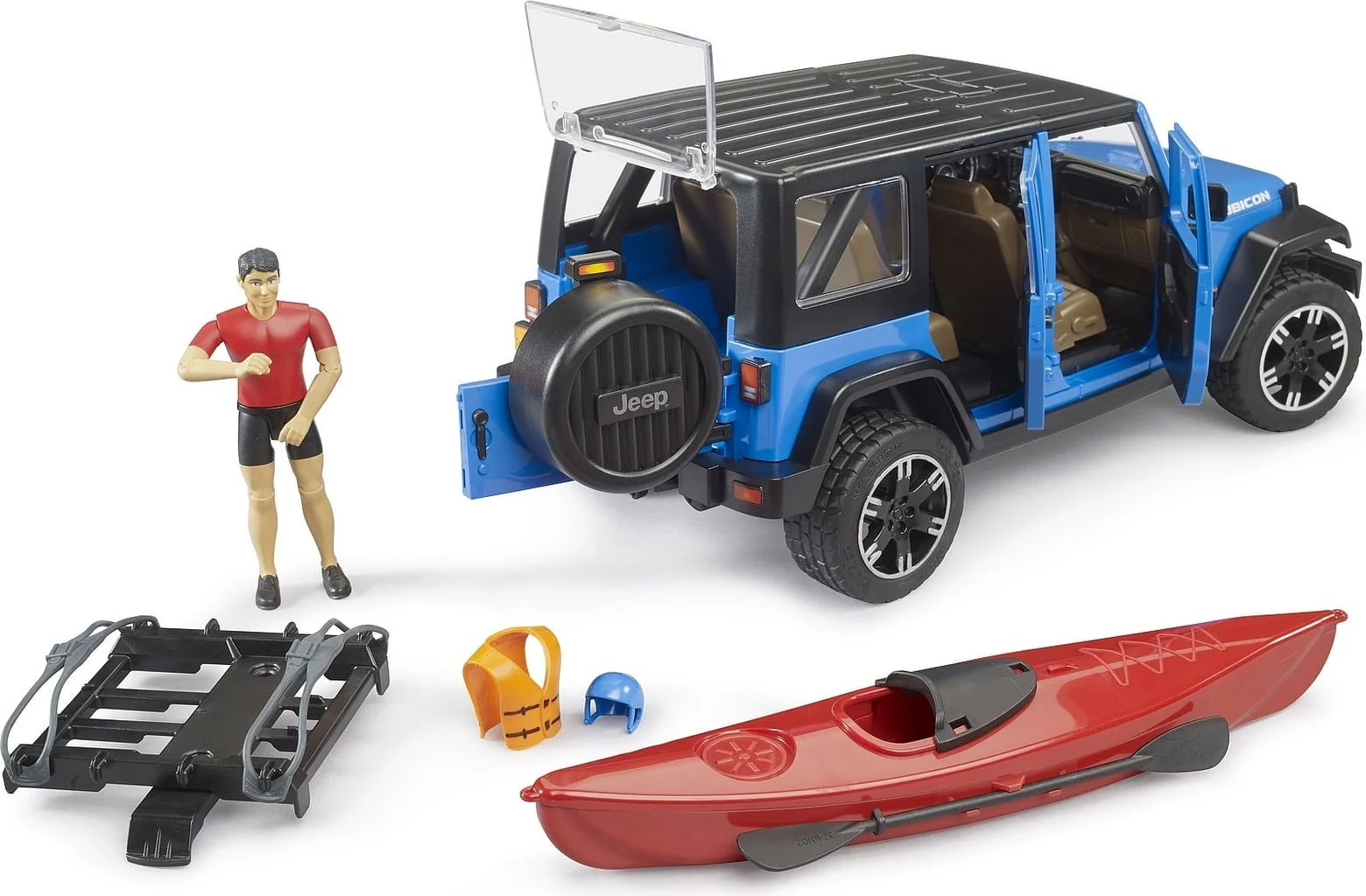 BRUDER LEISURE TIME JEEP WRANGLER RUBICON W/ KAYAK - Image 4