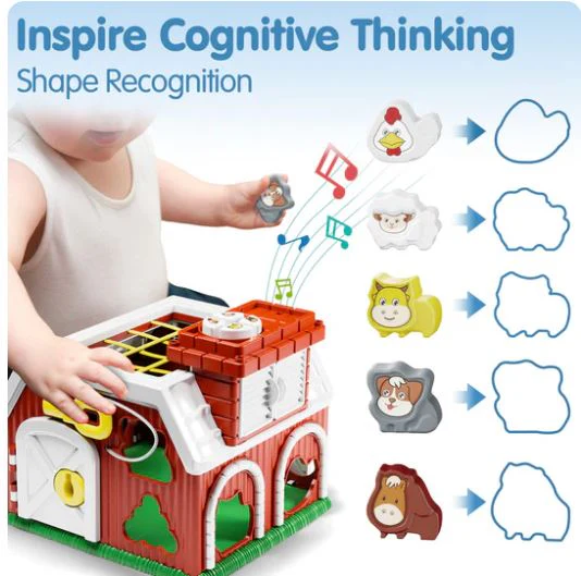 IPLAY ILEARN MUSICAL BARN SORTER PLAYSET - Image 3