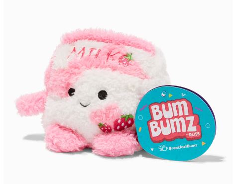 BUMBUMZ BREAKFASTBUMZ 4.5 INCH PLUSH - SUNDAY THE STRAWBERRY MILK