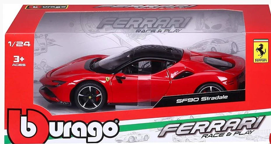 BURAGO FERRARI RACE AND PLAY -SF90 STRADALE 1:24