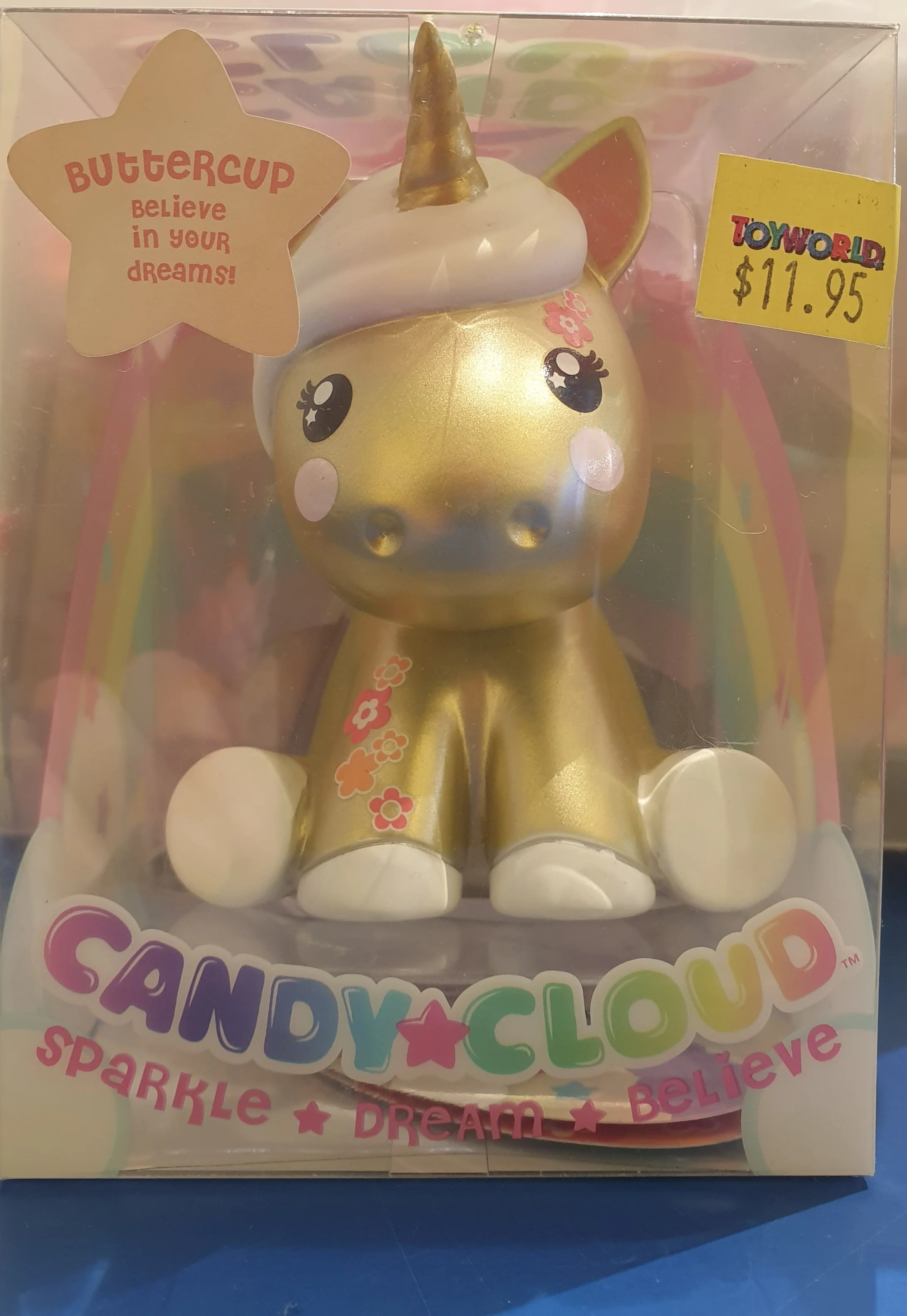 CANDY CLOUD UNICORN FIGURINE BUTTERCUP
