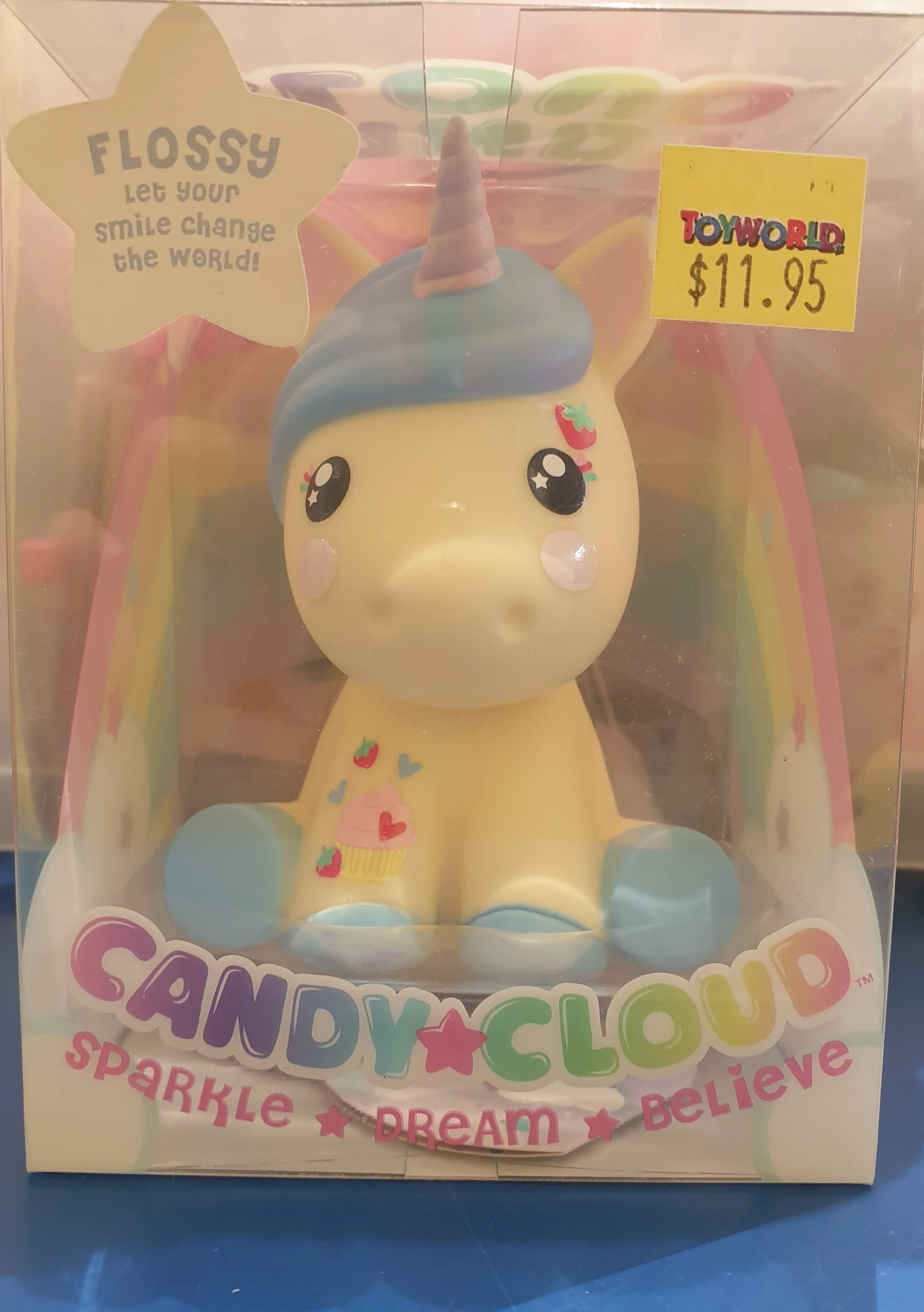 CANDY CLOUD UNICORN FIGURINE FLOSSY