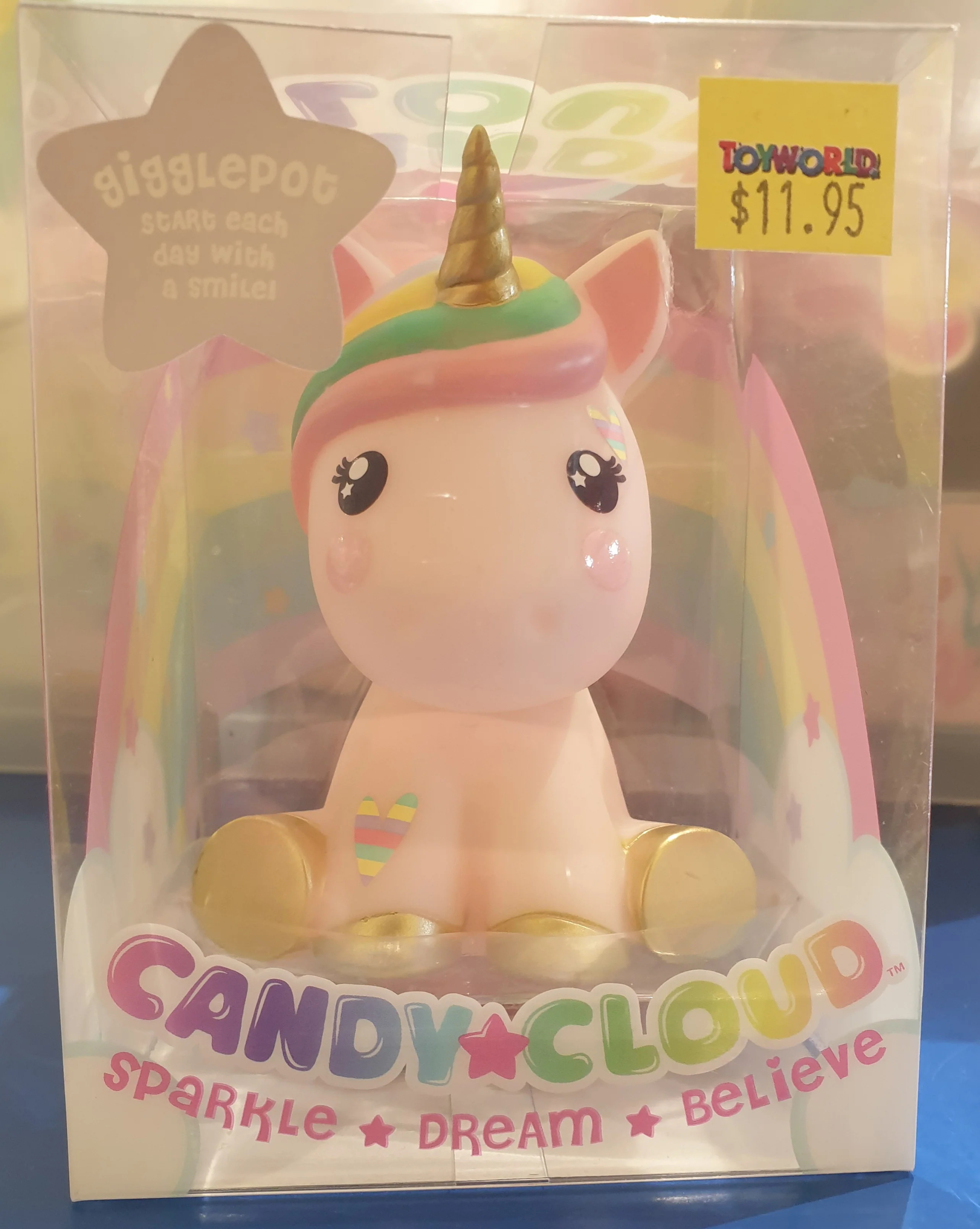 CANDY CLOUD UNICORN FIGURINE GIGGLEPOT