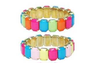 PINK POPPY CANDY GEM BRACELET